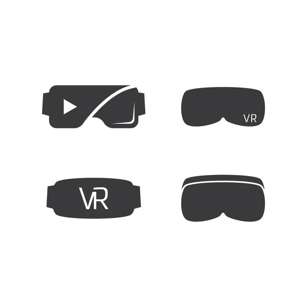 Logo Della Realtà Virtuale Design Vettoriale Dell Icona — Vettoriale Stock
