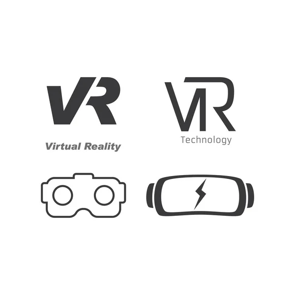 Logo Della Realtà Virtuale Design Vettoriale Dell Icona — Vettoriale Stock