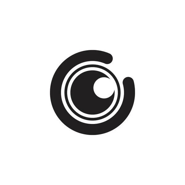 Göz Illüstrasyon Logo Vektörü Şablonu — Stok Vektör