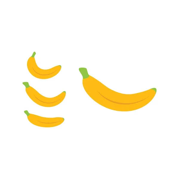 Banana Logo Illustration Vector Template — Stock Vector