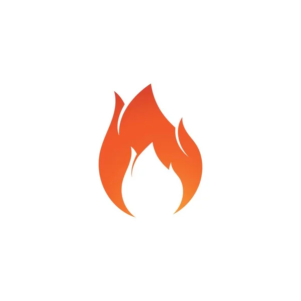 Fire Flame Logo Template Vector — Stock Vector