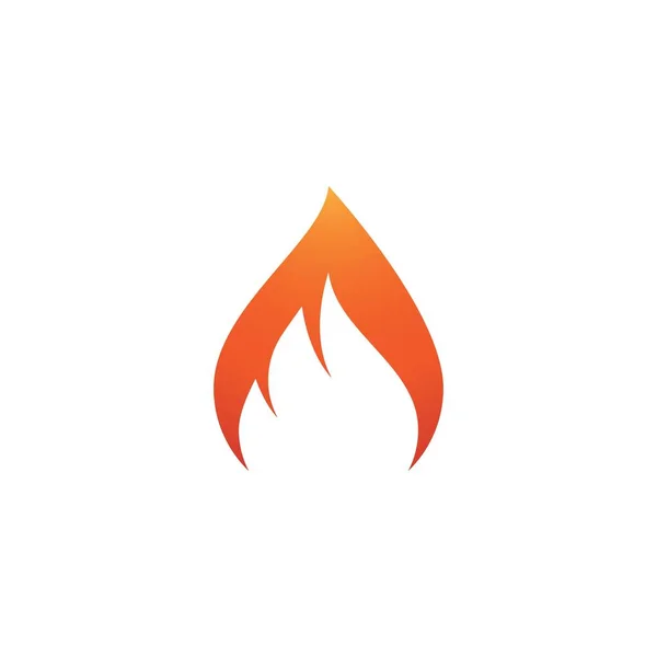 Fire Flame Logo Template Vector — Stock Vector