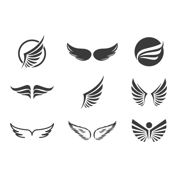 Wing Logo Symbol Vector Ilustration — Stock Vector