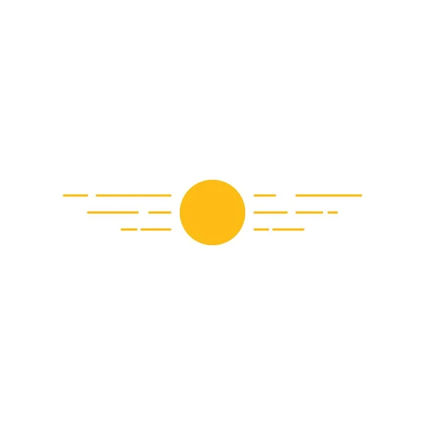 Modèle Vectoriel Logo Illustration Soleil — Image vectorielle