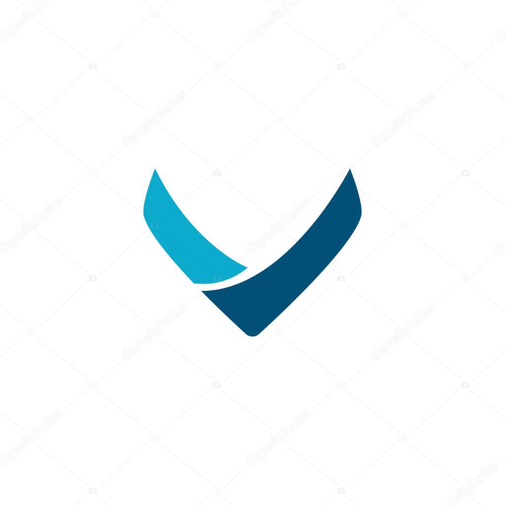 V Letter Logo Template vector illustration design