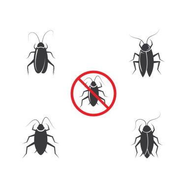 Cokroach simgesi vektör illüstrasyon tasarımı