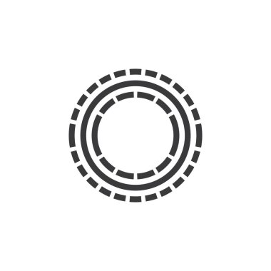 Business Circle teknoloji logo şablonu vektörü