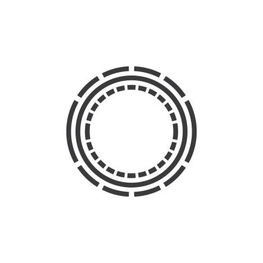 Business Circle teknoloji logo şablonu vektörü