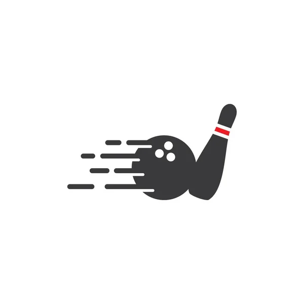 Bowling Logo Und Symbol Vektordesign Illustration — Stockvektor