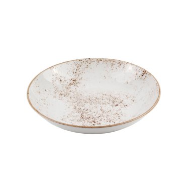 boş seramik plaka beyaz arkaplanda izole