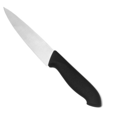 Beyaz bir arka plan üzerinde izole mutfak bıçağı