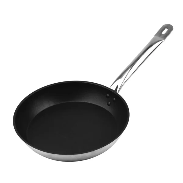 Black Frying Pan Isolated White Background — Stock Photo, Image