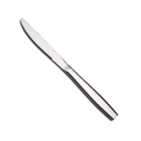 Metal Knife White Background — Stock Photo, Image