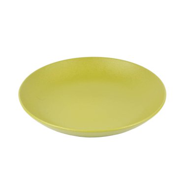 boş seramik plaka beyaz arkaplanda izole