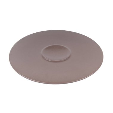 boş seramik plaka beyaz arkaplanda izole