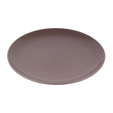 boş seramik plaka beyaz arkaplanda izole