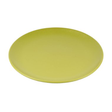 boş seramik plaka beyaz arkaplanda izole