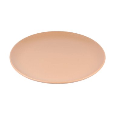 boş seramik plaka beyaz arkaplanda izole