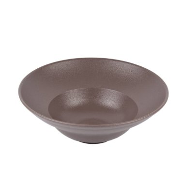 boş seramik plaka beyaz arkaplanda izole