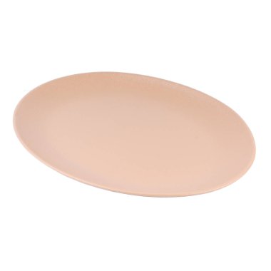 boş seramik plaka beyaz arkaplanda izole