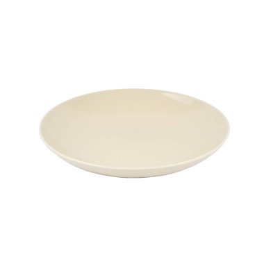 boş seramik plaka beyaz arkaplanda izole