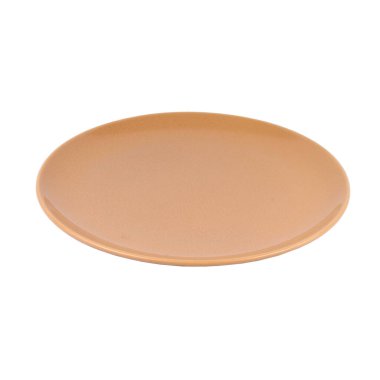 boş seramik plaka beyaz arkaplanda izole