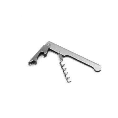 Tirbuşon beyaz arkaplanda izole edildi