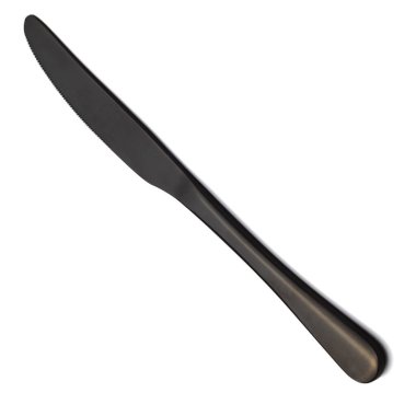 Beyaz zemin üzerinde metal bıçak