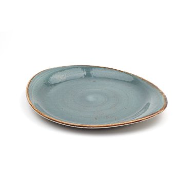 beyaz arkaplanda seramik plaka