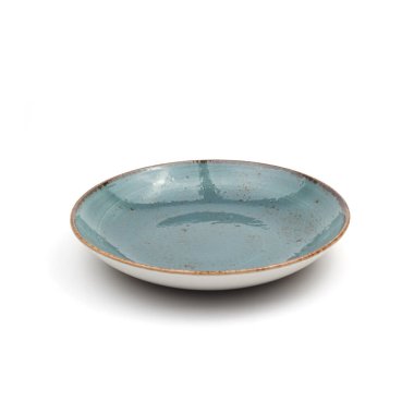 beyaz arkaplanda seramik plaka