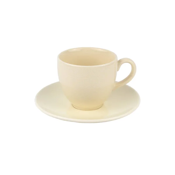 Cup Saucer Isolated Light Background — Stock Photo, Image