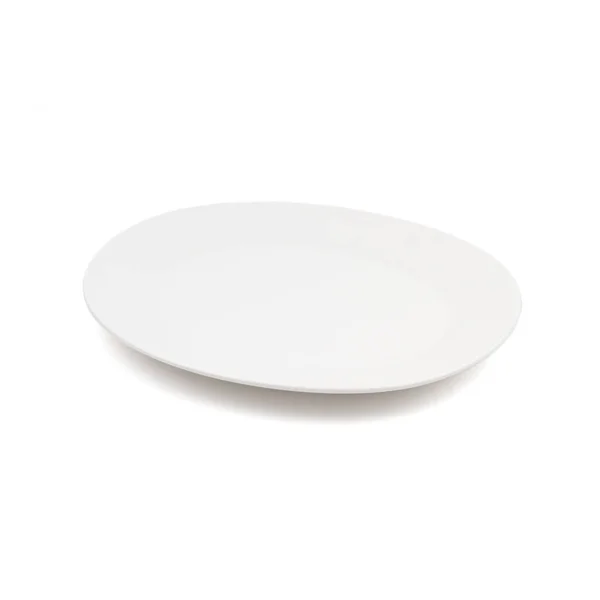 Beyaz arkaplanda beyaz plaka