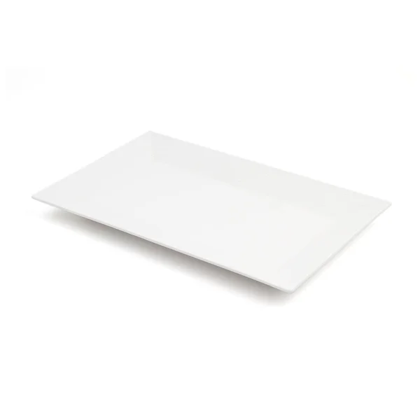 Beyaz arkaplanda beyaz plaka