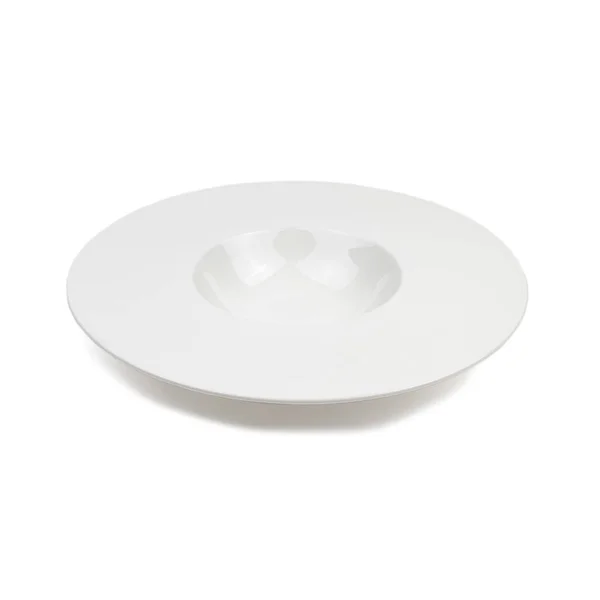 Beyaz arkaplanda beyaz plaka