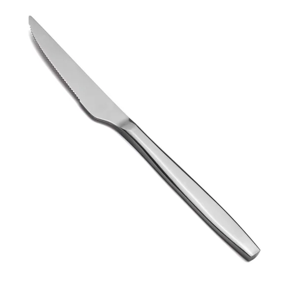 Metal Knife White Background — Stock Photo, Image