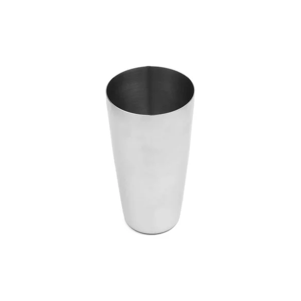 Boston Shaker Metal Cup Isolated Background — Stock Photo, Image