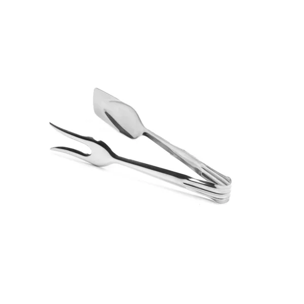 Metal Tongs Isolated White Background — Stock Photo, Image