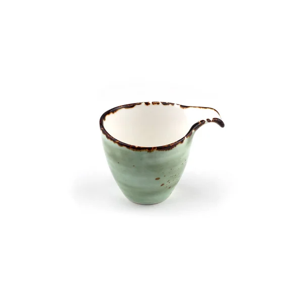 白色背景的陶瓷碗 — 图库照片