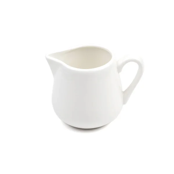 arkaplanda izole edilmiş seramik sürahi