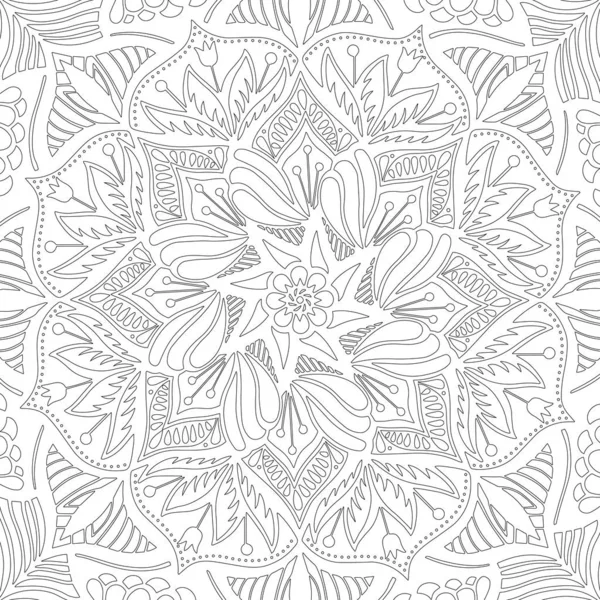 Linear drawing for cover, abstract pattern. graceful lace — Stock vektor