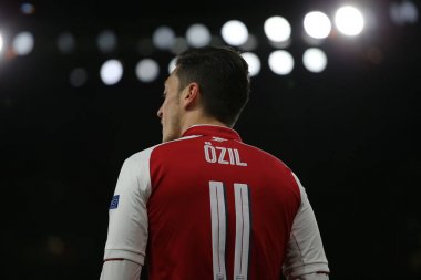 Londra - 26 Nisan 2018: Avrupa Ligi yarı final el bir maçı Arsenal Atletico Madrid Emirates Stadyumu'nda London, Büyük Britanya.