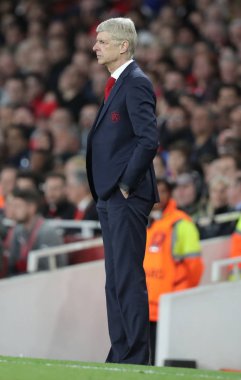 Londra - 26 Nisan 2018: Avrupa Ligi yarı final el bir maçı Arsenal Atletico Madrid Emirates Stadyumu'nda London, Büyük Britanya.