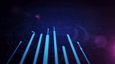 Sanal oyun, esport, video sporu ve üç boyutlu oyun sembolleriyle büyüyen dijital ağaç soyut kavram animasyonu. Siber simgeler geleceksel arkaplan.