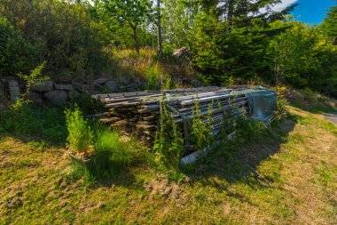 Bahçedeki eski kalaslar.. 