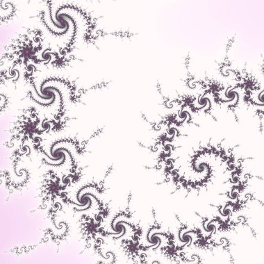 Beyaz, gri ve pembe mandelbrot fraktal.