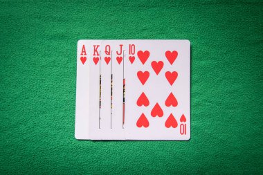 İskambil kağıdında Royal Straight floş