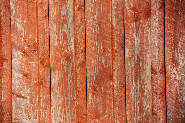 Red Vertical Wood Paneling Sunlight — Stock Photo, Image