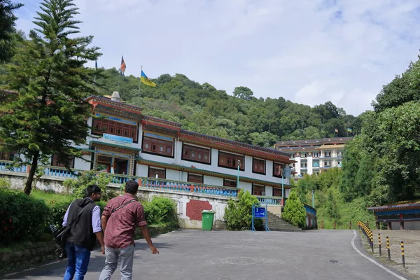 Sikkim Indien Juni 2019 Besucher Des Ranka Klosters Sikkim Indien — Stockfoto