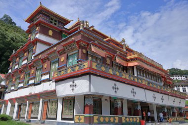 Building of Ranka Monastery in Sikkim, India