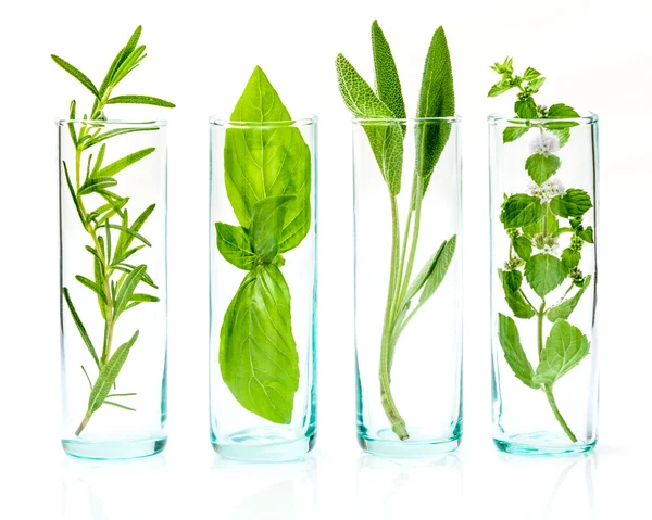 Uçucu yağlar taze otlar ile şişe kapatın. Adaçayı, gül